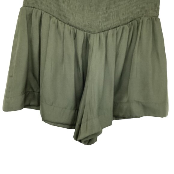 TCEC Shorts‎ Size Medium Olive Green Womens Elastic Waist Stretch - Picture 5 of 8